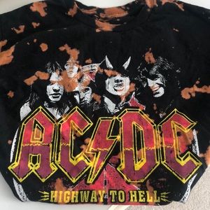 AC⚡️DC ACID WASH TEE